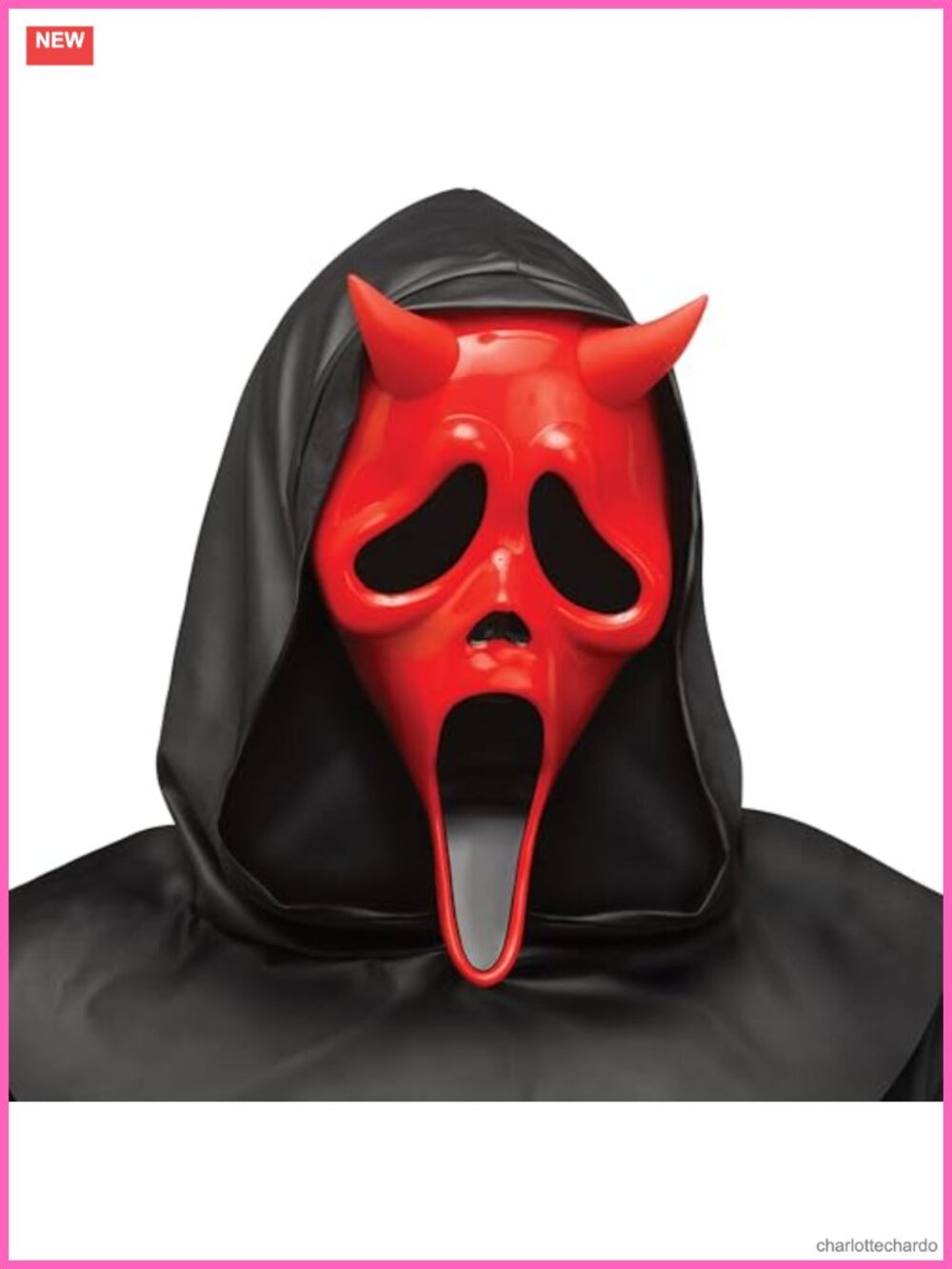 Fun World Dead by Daylight Devil Face Adult Mask Plastic Costume Accessory